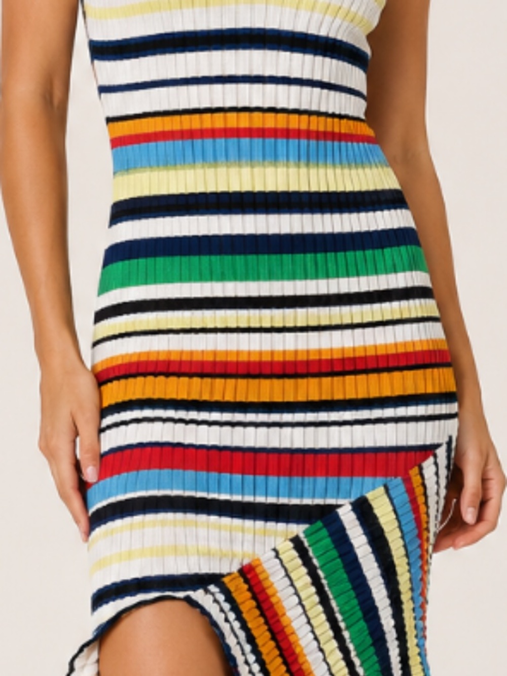 NWOT | Milly | Asymmetrical Stretch Knit Dress | Size Small - Picture 3 of 11
